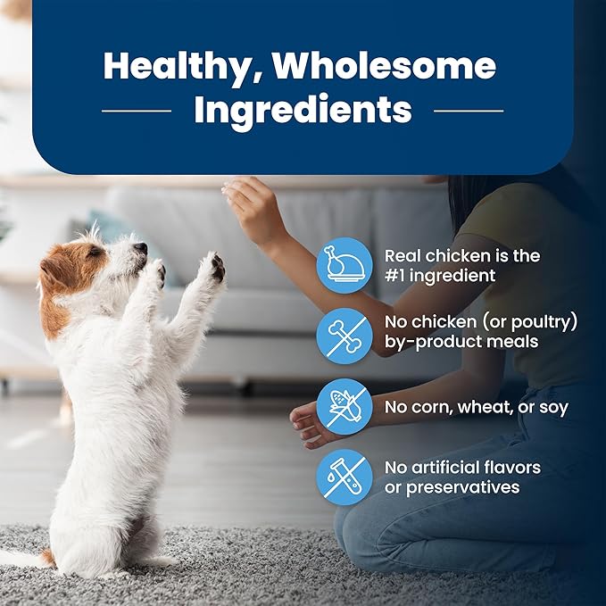 Blue Buffalo Dog Food for Puppies, Life Protection Formula, Natural Chicken & Brown Rice Flavor, Puppy Dry Dog Food, 15 lb Bag - PAWPICO