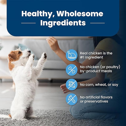 Blue Buffalo Dog Food for Puppies, Life Protection Formula, Natural Chicken & Brown Rice Flavor, Puppy Dry Dog Food, 15 lb Bag - PAWPICO