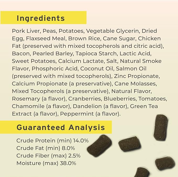 Pet Botanics 20 oz. Pouch Training Rewards Soft & Chewy Large Bites, Bacon Flavor, with 250 Treats Per Bag, The Choice of Top Trainers, for Large Breed Sizes - PAWPICO