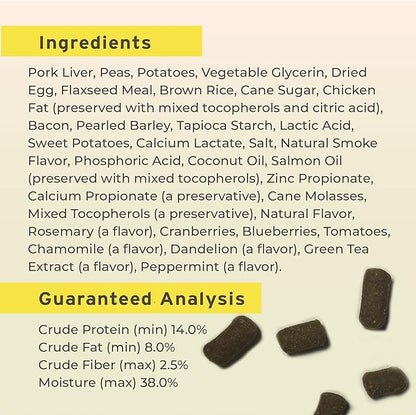 Pet Botanics 20 oz. Pouch Training Rewards Soft & Chewy Large Bites, Bacon Flavor, with 250 Treats Per Bag, The Choice of Top Trainers, for Large Breed Sizes - PAWPICO