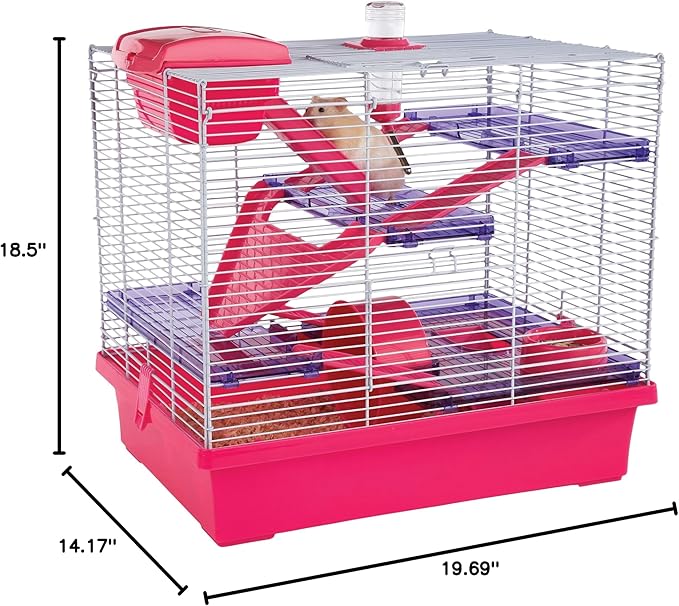 Pico XL Pink & Purple - Hamster & Small Animal Home/Cage Rosewood