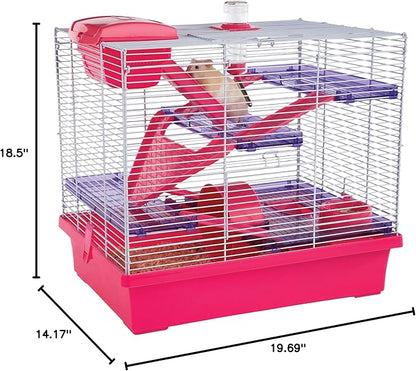 Pico XL Pink & Purple - Hamster & Small Animal Home/Cage Rosewood