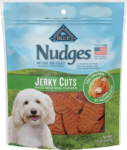 Blue Buffalo Nudges Jerky Cuts Natural Dog Treats Chicken Bag - PAWPICO