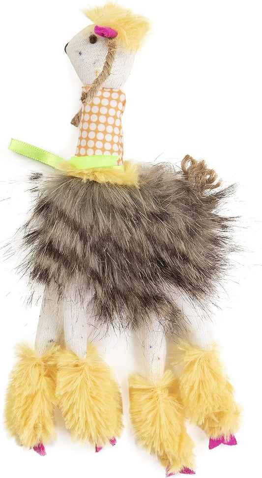Petlinks HappyNip Loopy Llama Plush Cat Toy, Contains Silvervine & Catnip - Yellow, One Size - PAWPICO