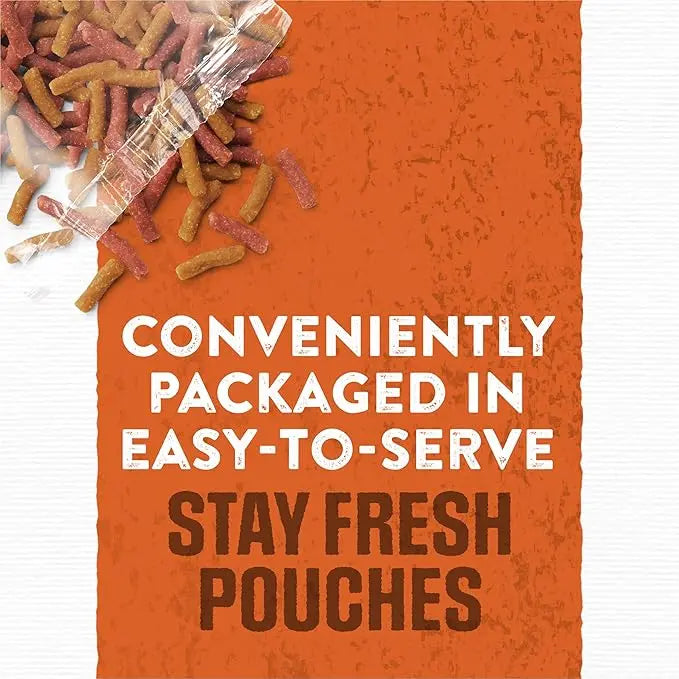 Purina Moist and Meaty Burger With Cheddar Cheese Flavor Dry Soft Dog Food Pouches - 36 ct. Pouch - PAWPICO