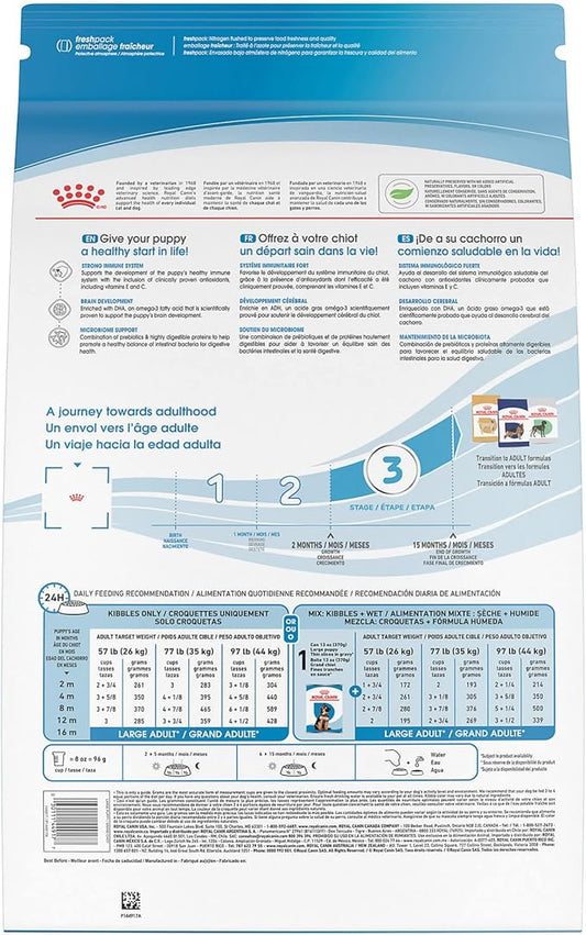 Royal Canin Size Health Nutrition Large Puppy Dry Dog Food, 17 lb bag - PAWPICO