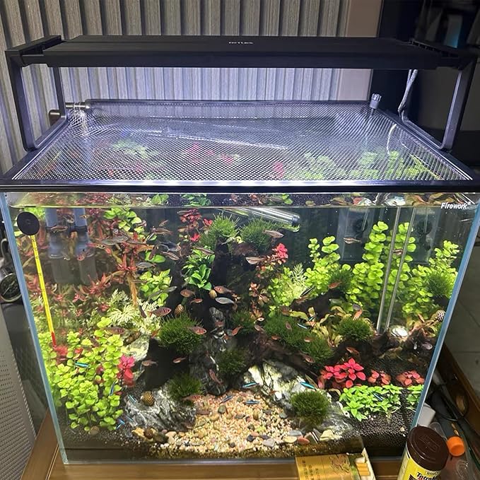 Magnetic Aquarium Cover lid Fish Tank lid Anti-Jumping net Cover mesh Terrarium lid Aquarium Hood (Big Size DIY Cover lid) NestBasics
