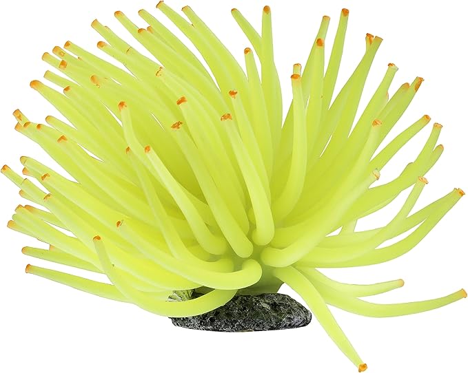 GloFish Anenome Ornaments, Fish Tank Decorations, Aquarium Decorations, Creates a Glowing Effect (Pack of 1) GloFish
