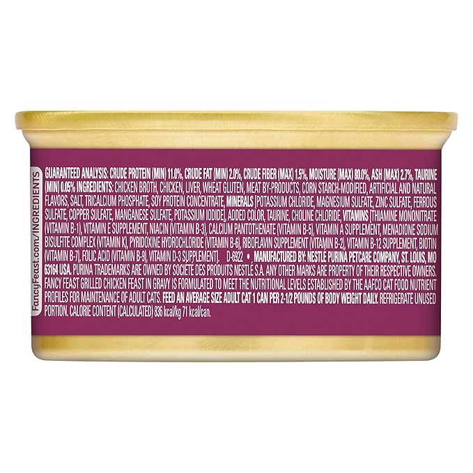 Fancy Feast Grilled Chicken Feast In Gravy Cat Food 3 oz - PAWPICO