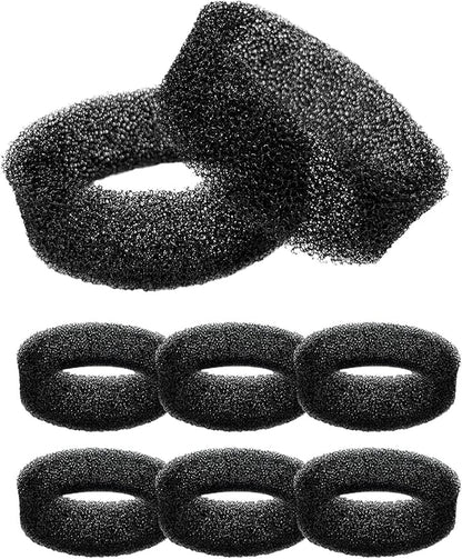 Official Tomxcute Cat Water Fountain Filters for 108oz/3.2L and 135oz/4.0L Adjustable Water Flow Pet Water Fountain, Ultra-Quiet Cat Water Fountain 8 Packs Filters & 8 Sponges Foam Filters - PAWPICO