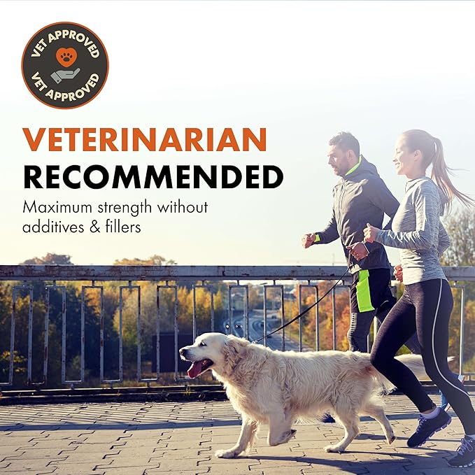 Free Range Joint Health Enhancer Supplement Powder for Dogs by Alpha Dog Nutrition - Premium Dog Arthritis Vitamins to Care for Joints - Contains Glucosamine, Chondroitin, MSM, Vitamin E, & More AlphaDogNutrition