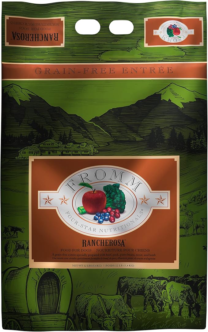 Fromm Four-Star Nutritionals Rancherosa Dog Food - Premium Dry Dog Food - Beef Recipe - 12 lb - PAWPICO
