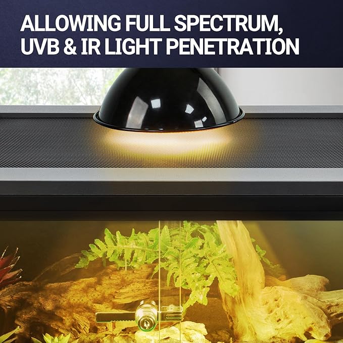 REPTIZOO 67 Gallon PVC Tall Reptile Tank, 24" x18”x36” Large Reptile Terrarium for Gecko Lizard Chameleon Frog Snake, Reptile Enclosure Habitat with Sliding Door & Top Screen Ventilation REPTIZOO