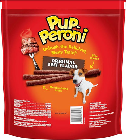 Pup-Peroni Dog Treats, Original Beef Flavor, 38 Ounce, Made with Real Beef (Pack of 2) - PAWPICO