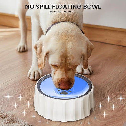 Dog Water Bowl No Spill 70oz/2L Large Capacity Dog Water Bowl Dispenser Non Slip No Splash Dog Water Bowl Pet Slow Feeder No Drip Dog Water Bowl on Vehicle Slow Water Bowl for Dog and Cat Purple - PAWPICO