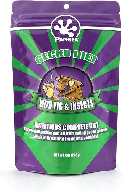 Pangea Fruit Mix Fig & Insects Crested Gecko Complete Diet 8 oz (1/2 lbs) PangeaReptile