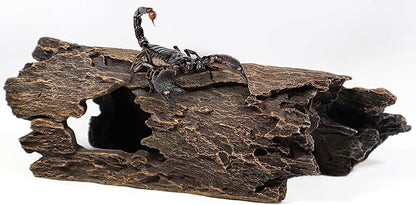 Fish Tank Decorations - Large Aquarium Decorations Air Bubbler Tree Fish House for Betta Hideout Caves Buddha Decor Temple Ruins Arched Betta Fish Accessories Reptile House Shelter Decor (Wood A-L) PTFJZ