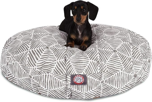 Majestic Pet Charlie Gray Small Round Pet Bed - PAWPICO
