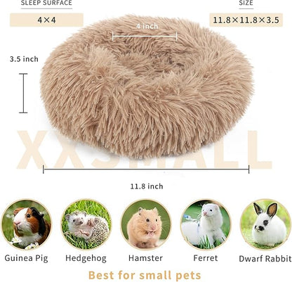 Rabbit Bed for Indoor Bunnies Guinea Pig Bed for Guinea Pig, Bunny, Chinchilla, Ferret, Rabbit and Other Small Pets Brown - PAWPICO