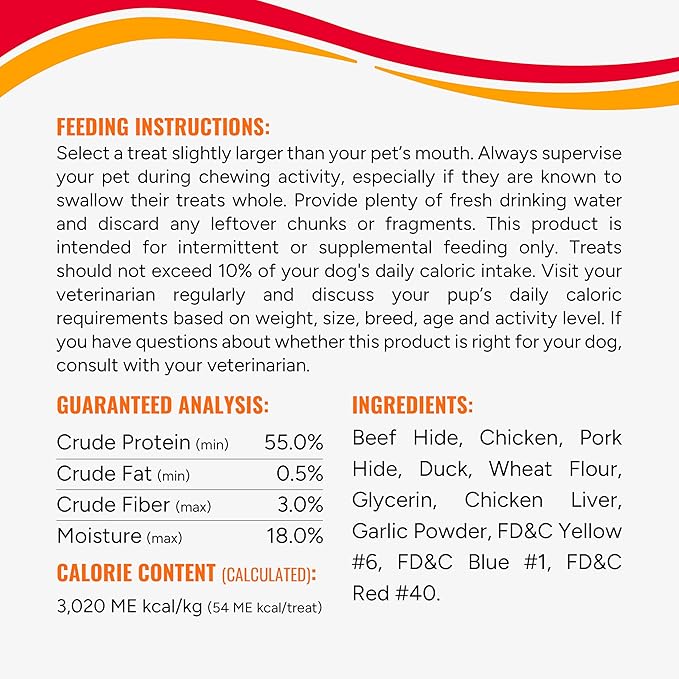 Good'n'Fun Triple Flavor Kabobs 48 Ounce, Rawhide Snack for All Dogs - PAWPICO