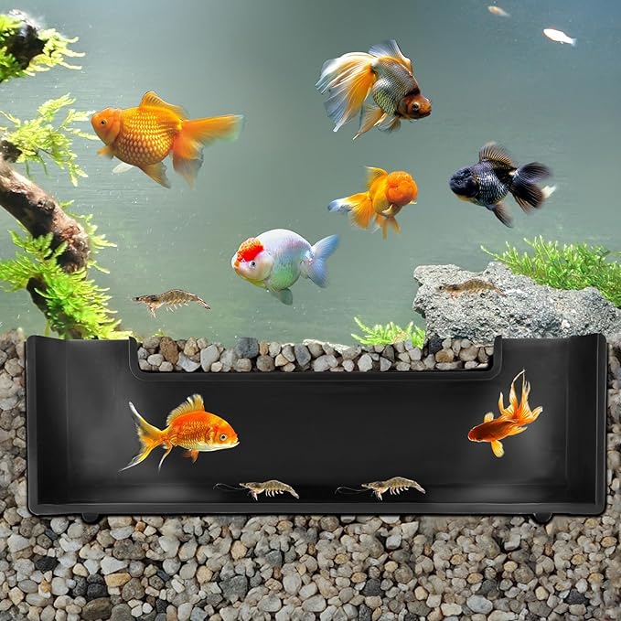 Shrimp Cave Aquarium Tunnel, Shrimp Hides for Aquarium, Corner Aquarium Cave, Corner Fish Tank Decorations, Shrimp Tank Accessories, Fish Hideout for Aquarium Decor, Fish Cave for Aquarium Hideout CPLIKE