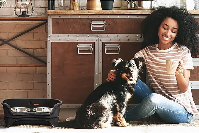 Neater Feeder Express Small Mess Proof Feeder for Small Dogs, 1.5 Cup Stainless Steel Bowls, No Spill, Non-Tip, Non-Slip Dog Bowls. Made in USA - PAWPICO