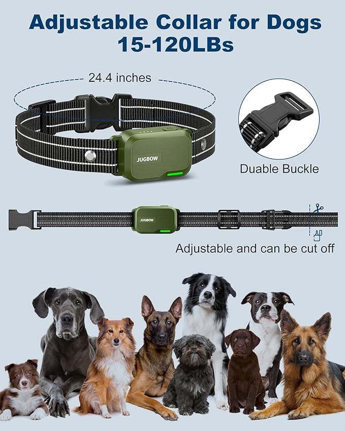 Jugbow Dog Shock Collar - 3300FT Dog Training Collar with Remote Innovative IPX7 Waterproof with 4 Training Modes, Rechargeable E-Collar for All Breeds FollowJugbowtoGetSurprise