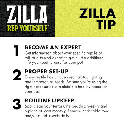 Zilla Snake and Lizard Litter Substrate, Made with Aspen Chips, Ultra Absorbent Bedding, Easy to Clean, 8 Quarts Zilla
