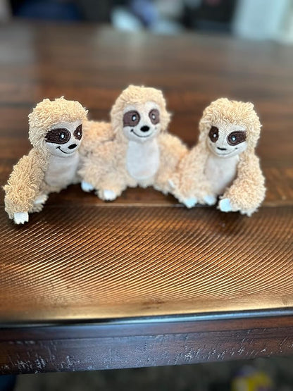 Sloth Dog Toy, Dog Squeaky Toy, Tree with Hide and Squeak Plush Toys for Dogs, Toy, Puzzle Toy for Small and Medium Size Dogs. (3 Pack: Replacement Animals, Sloth) - PAWPICO