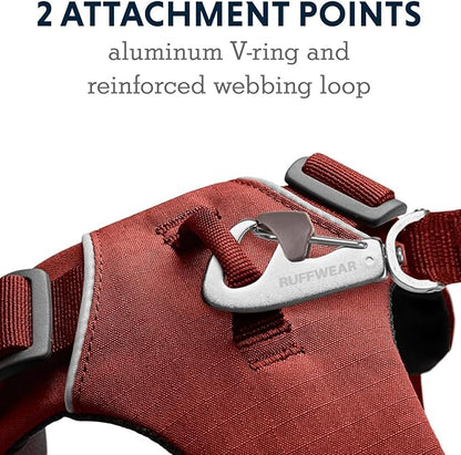 Ruffwear, Front Range Dog Harness, Reflective and Padded Harness for Training and Everyday, Red Clay, Small RuffwearInc