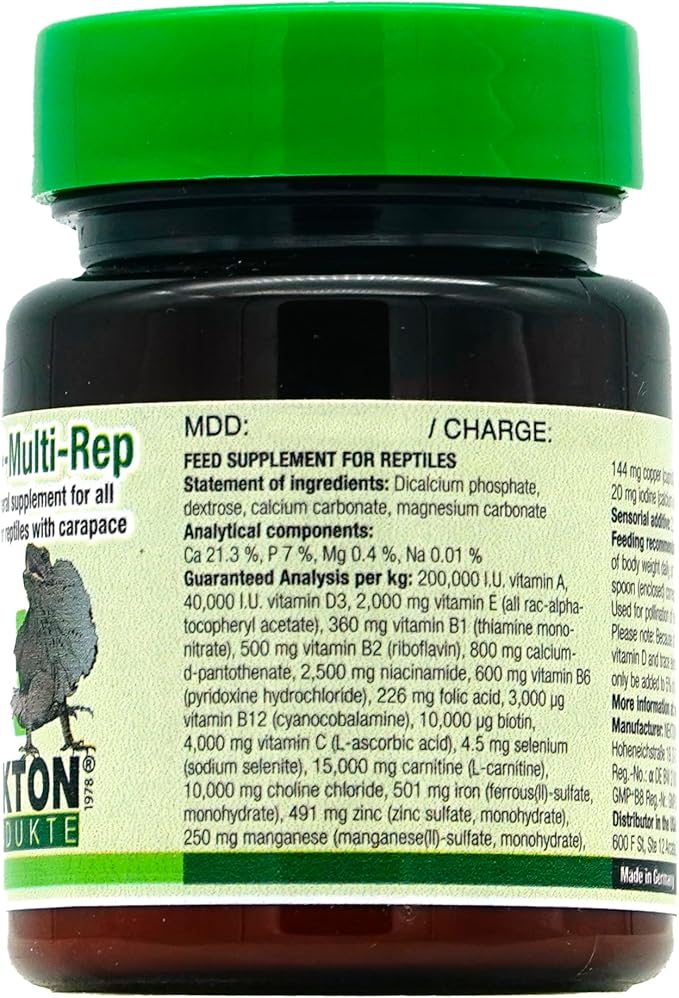 Nekton Multi-Rep Vitamins and Minerals for all Reptiles, 35gm,white NEKTON