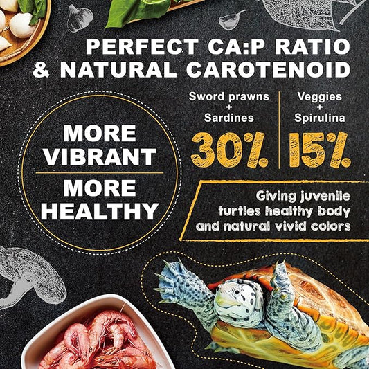 Ultra Fresh Floating Juvenile Turtle Food, All Natural Ingredients, Wild Sword Prawn, w/Deodorizing Probiotics, Juvenile Turtle Deodorizing Nutri Stick 15 oz UltraFresh-ShrimpDelight