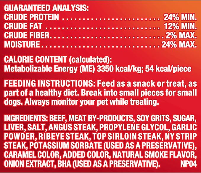 Pup-Peroni Dog Treats, Triple Steak Flavor, 22.5 Ounce, Ribeye, Top Sirloin, NY Strip Flavors (Pack of 2) - PAWPICO