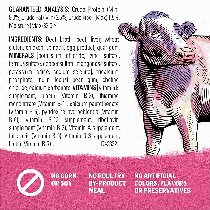 Purina Beyond Grain Free, Natural Gravy Wet Dog Food, Grain Free Beef & Spinach Recipe - (12) 12.5 oz. Cans - PAWPICO