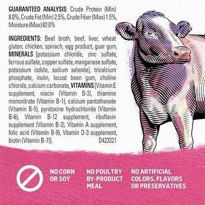 Purina Beyond Grain Free, Natural Gravy Wet Dog Food, Grain Free Beef & Spinach Recipe - (12) 12.5 oz. Cans - PAWPICO