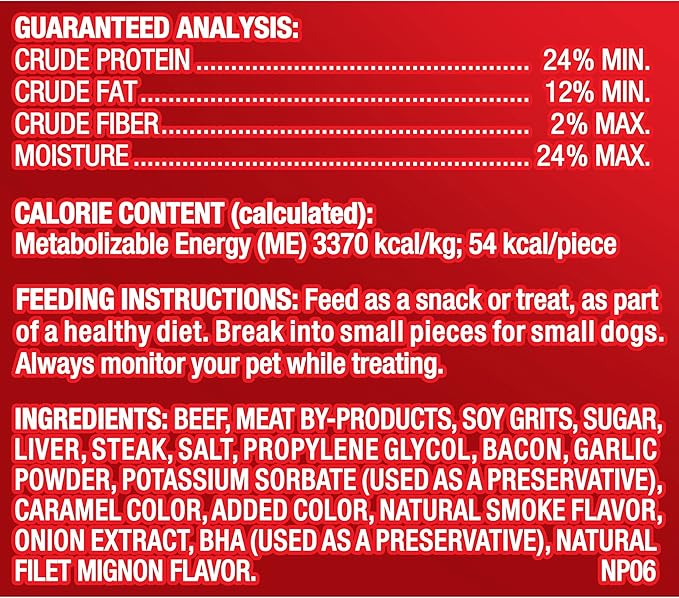 Pup-Peroni Dog Treats, Filet Mignon & Bacon Flavors, 22.5 Ounce, Made with Real Steak - PAWPICO