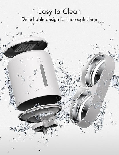 PETLIBRO Automatic Cat Food Dispenser for Two Cats 5L Auto Cat Feeder Dry Food Dispenser with Splitter & 2 Stainless Bowls, 10s Meal Call and Timer Setting 50 Portions 6 Meals Per Day for Cat and Dog - PAWPICO