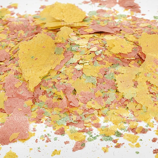 Color Enhancing Tropical Fish Food Flakes - 2.5lb Bulk Fish Food| Veteran Owned - Suitable for all Freshwater, Marine, Pond, And Goldfish | Nutritious Diet with Shrimp, Plankton, and Spirulina SouthShoreRetailLLC