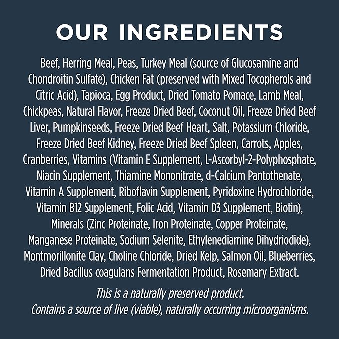 Instinct Raw Boost Small Breed Grain Free Recipe with Real Beef Natural Dry Dog Food, 4 lb. Bag - PAWPICO