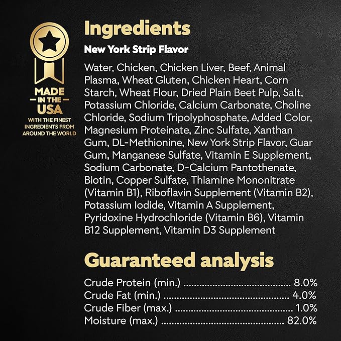 CESAR Adult Wet Dog Food Filets in Gravy New York Strip Flavor, 3.5 oz. Easy Peel Trays, Pack of 24 - PAWPICO