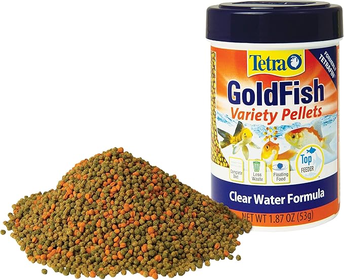 Tetra Goldfish Flakes, Nutritionally Balanced Diet for Aquarium Fish, Vitamin C Enriched Flakes, .42 oz (36 Pack) Tetra