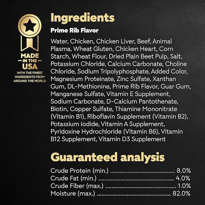 CESAR Adult Wet Dog Food Filets in Gravy Prime Rib Flavor, 3.5 oz. Easy Peel Trays, Pack of 24 - PAWPICO