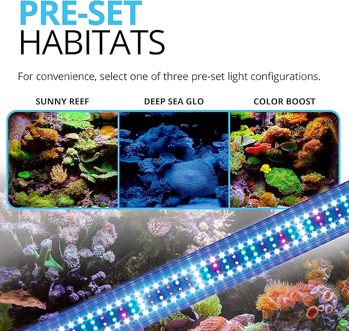 Fluval Sea Marine 3.0 LED Aquarium Lighting for Coral Growth, 46 Watts, 36-46 Inches Fluval