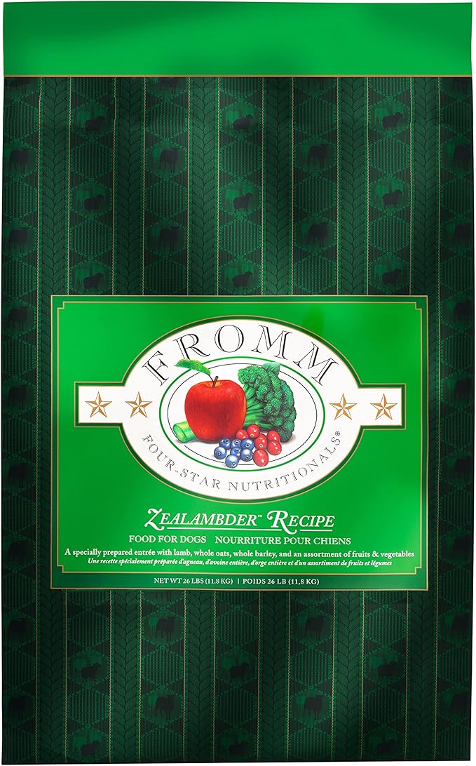 Fromm Four-Star Nutritionals Zealambder Dog Food - Premium Dry Dog Food - Lamb Recipe - 26 lb - PAWPICO