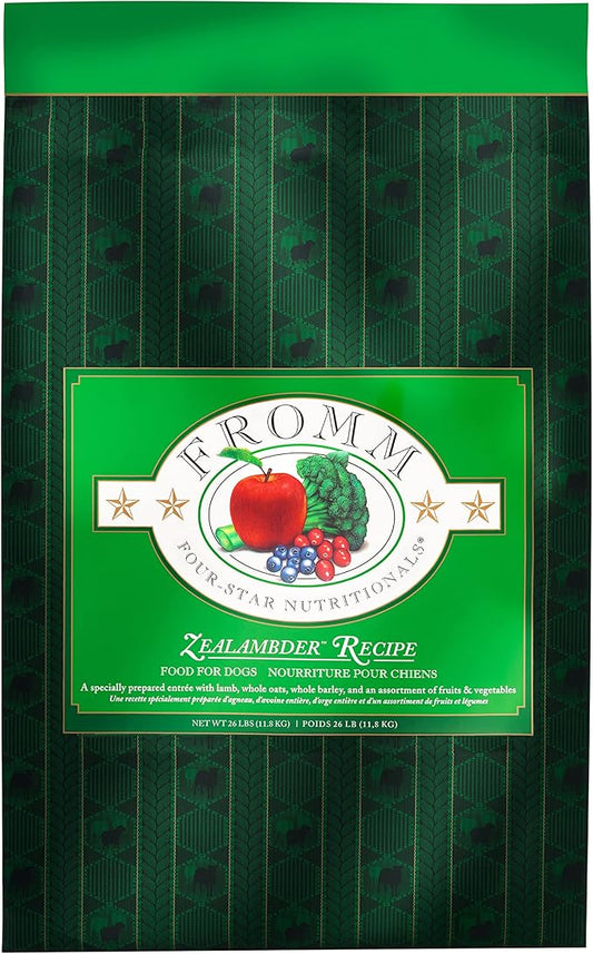 Fromm Four-Star Nutritionals Zealambder Dog Food - Premium Dry Dog Food - Lamb Recipe - 26 lb - PAWPICO