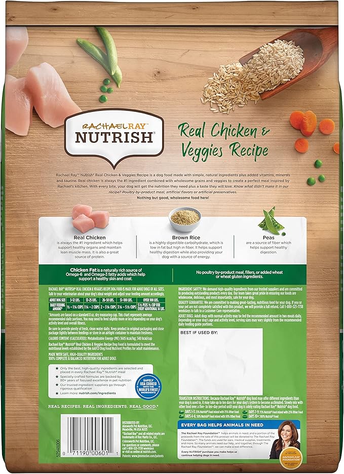 Rachael Ray Nutrish Bright Puppy Premium Natural Dry Dog Food, Real Chicken & Brown Rice Recipe, 6 Pounds (Packaging May Vary) - PAWPICO