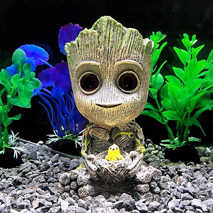 Aquarium Groot Air Bubbler Decorations Fish Tank Air Stone Set AnxunJim