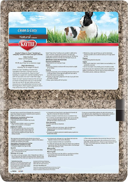 Kaytee Clean & Cozy Natural Paper Bedding, Made for Small Animals, 100 Liters Kaytee