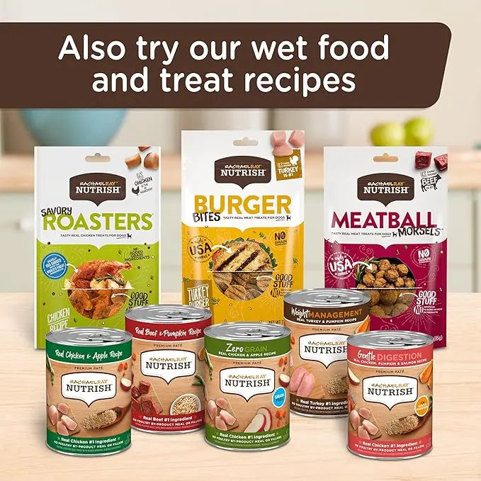 Nutrish Rachael Ray Real Salmon, Veggies & Brown Rice Recipe Dry Dog Food, 5.5 lb. Bag - PAWPICO