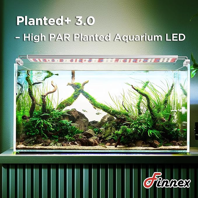 Finnex Planted+ 24/7 Aquarium LED Light, 660nm Plant Red, 3.0 Series, 48" Finnex